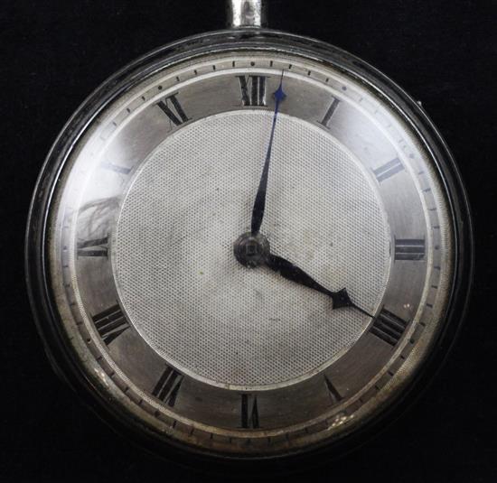 A 19th century Swiss silver repeating keywind pocket watch, the cuvette inscribed Jn. Ls. Amabric a Geneve,